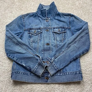 Gap Button-up Denim Jacket w/ Front Pockets, Women's Small (Blue Wash) - Picture 1 of 8