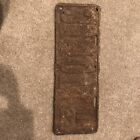 1922 Indiana  License Plate Tag 314 011 Rusty & Crusty