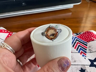 Anillo de topacio ahumado BP Moonlit Dreamscape talla 8 Foto 1 de 4