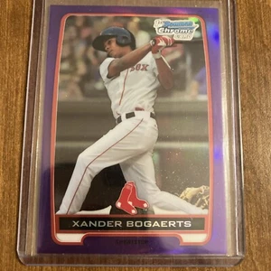 2012 Bowman Chrome PSA 9 Xander Bogaerts Purple Refractor /199 1st Bowman - Picture 1 of 6