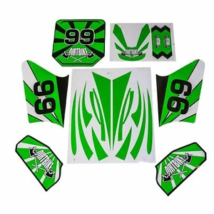Juego De Pegatinas >99< Verde Top Pit Bike Dirt Bike HMPARTS - Imagen 1 de 1
