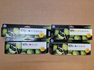 4x Genuine HP 970XL + 971XL ink cartridges - FREE UK DELIVERY! VAT included - Afbeelding 1 van 7