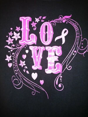 Camiseta Hanes Love Negra Gráfica Negra Talla Mediana Buen Estado Limpia Bonita Foto 1 de 4