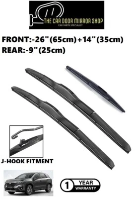 Комплект передних стеклоочистителей ветрового стекла 26 дюймов 14 дюймов задние 9 дюймов для Suzuki S-Cross 2022-2024 новые - Изображение 1 из 4