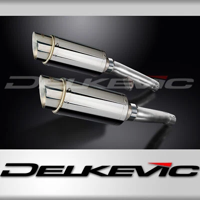 雅马哈 FJ1200 3CV 89-92 Delkevic Slip On 8 英寸圆形不锈钢排气消声器套件 — 第 1/4 张图片