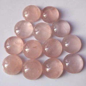 Natural Rose Quartz Round Cabochons 11x11 MM Calibrated Size Loose Gemstone E - Picture 1 of 9