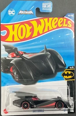 Hot Wheels BATMOBILE, Black, #145/250, ** BOX SHIPPING ** - Image 1 of 4