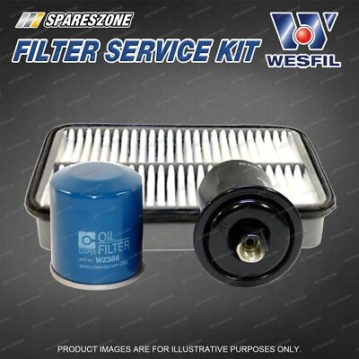Wesfil Oil Air Fuel Filter Service Kit for Toyota Celica ST184R 2.2L 1989-08/91 - image 1 of 2
