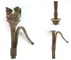 Hermoso encendedor de velas de hierro hecho a mano mogol coleccionable único. G41-99 - Imagen 1 de 11