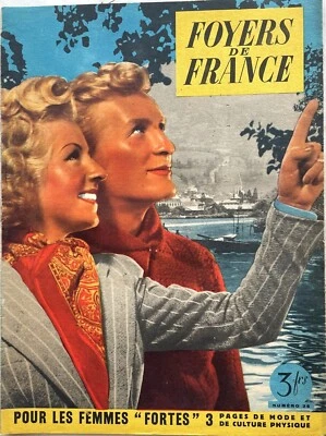 FOYERS DE FRANCE n° 36 du 1 Septembre 1943 revue ancienne mode couture femme - Photo 1/4