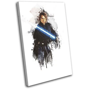 Anakin Skywalker Star Wars Movie Greats SINGLE CANVAS WALL ART Picture Print - Picture 1 of 1