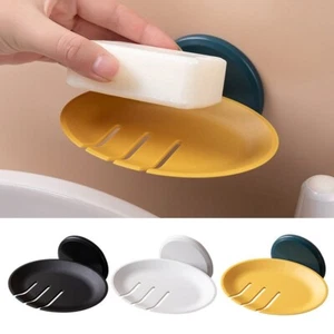 Wall Hanging Soap Box Suction Cup Soap Holder Quality Soap Dish Bathroom - Picture 1 of 13