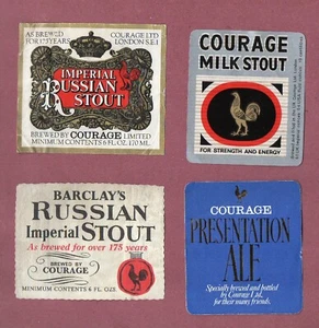 Chicken poultry cockerel hen poulet RARE Beer Bottle Labels Courage #941 - Picture 1 of 1