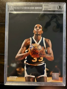 David Thompson Denver Nuggets NBA signiertes Autogramm 8 x 10 Foto BAS SLABBED COA - Bild 1 von 1