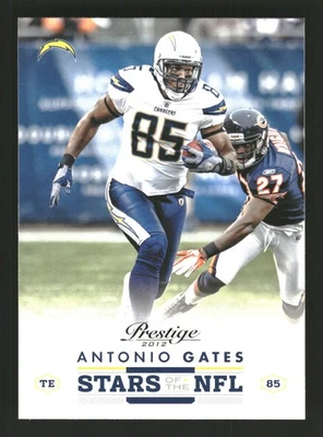 Antonio Gates 2012 Panini Prestige #28 Stars of the NFL San Diego Chargers - Image 1 of 2