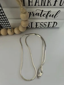 STERLINGSILBER "QUADRAT" KETTE HALSKETTE 8 GRAMM 18" SEHR SCHÖN! - Bild 1 von 5