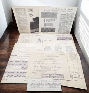 1950s McCalls Needlework Magazine Weaving Pattern Leaflets Lot of 12 Skirts Rugs - Picture 1 of 11
