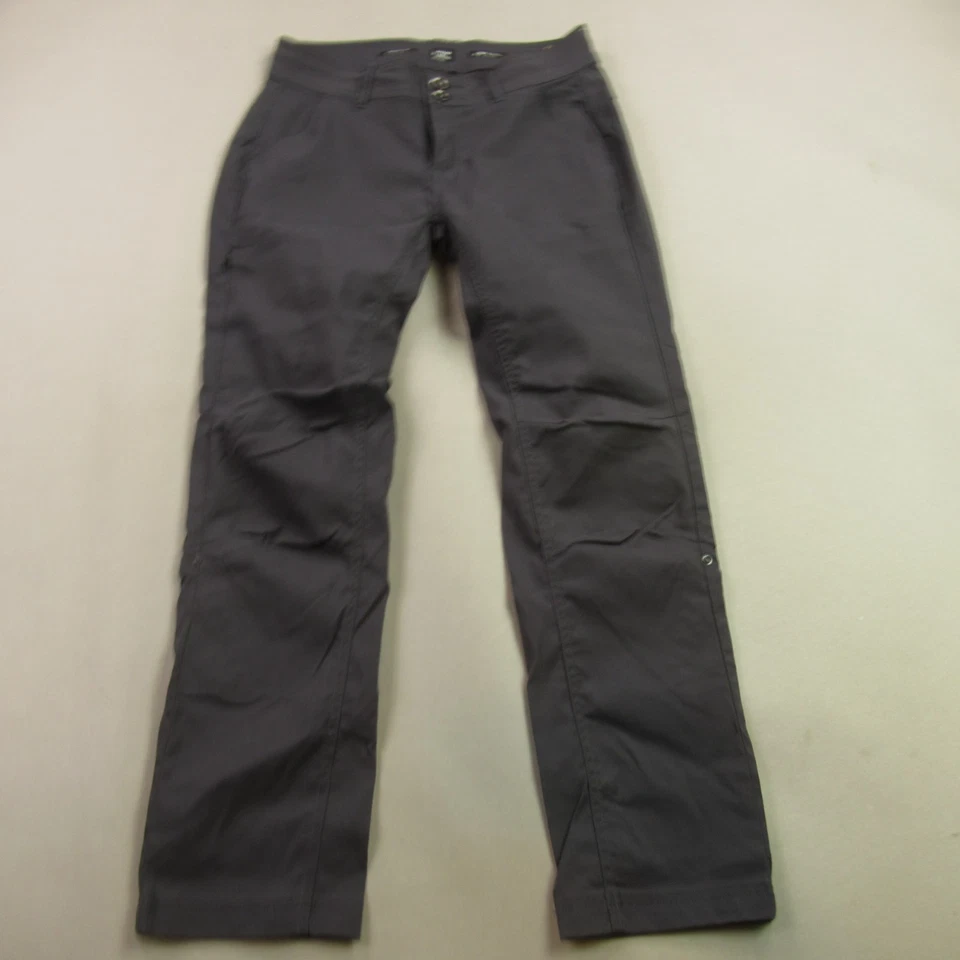 Prana Pants Womens 4 Cargo Pockets Straight Leg Casual Outdoors Gray - Image 1 of 4