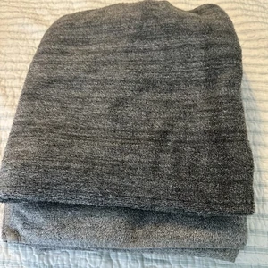 2 Common Thread Eco-Melange Cotton BAMBOO Rayon Bath Towels Gray 50 X 28” - Picture 1 of 5