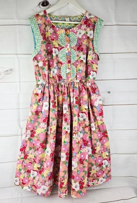 Floral Dress  Blue Button Casual Party Women’s X-Lg Matilda Jane Leah - Image 1 of 4