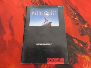 Final Fantasy Mystic Quest SNES Manual Super Nintendo Genuino Instrucción Cuadrado - Imagen 1 de 7