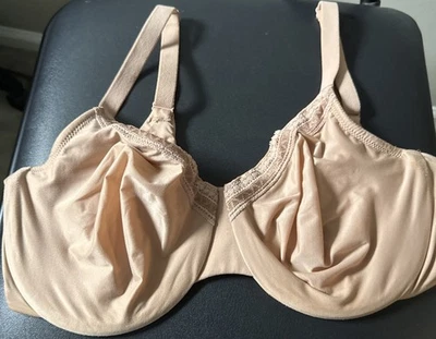 Wacoal 855213 Bra 36DD Perfect Primer Full Figure Underwire Beige - Image 1 of 3