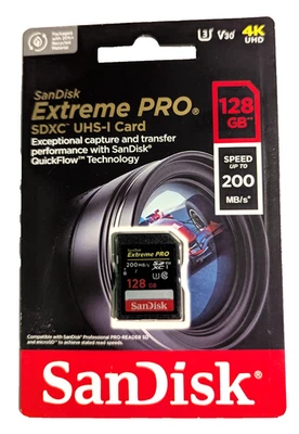 SanDisk 128GB Extreme PRO SDXC UHS-I Memory Card - SD Card - Image 1 of 3