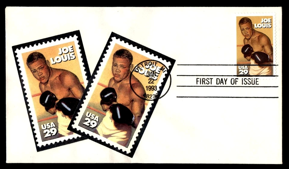 2766 29c Stamp (1993) WORLD CHAMPION JOE LOUIS BARROW FDC BY 'PHOTO' CACHETS !! - Image 1 of 1