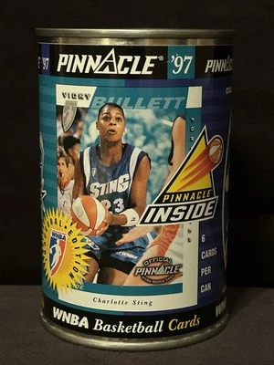 1997 Pinnacle Inside Inaugural Edition WNBA 6 Card Can Vicky Bullett (Sealed) - Image 1 of 4