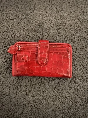 Cartera para tarjetas Brighton roja Foto 1 de 4