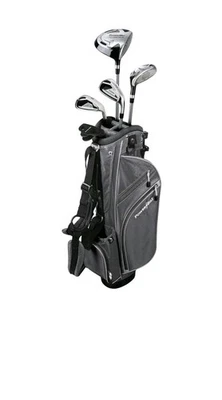 PowerBilt Silver Junior Golf Set Driver Hybrid Iron Wedge Putter Bag LH - Image 1 of 4