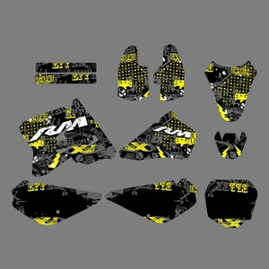 2005-2018 For Suzuki RM 85 RM85 Team Graphics Backgrounds Decals Stickers Kit - Picture 1 of 5