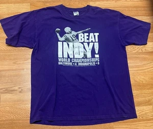 2006 Baltimore Ravens Indianapolis Colts Johnny Unitas Beat Indy Shirt Size XL - Picture 1 of 4