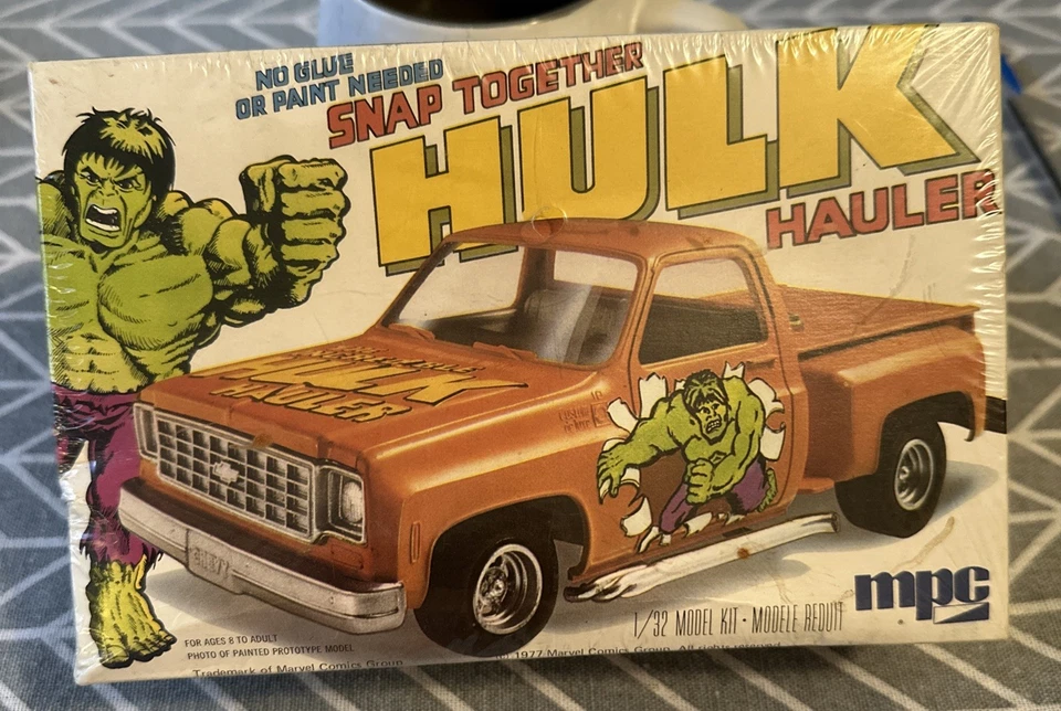 1977 Marvel Comics Hulk Hauler 1/32 Model Kit Snap Together Orig Mfr Sealed Box - Image 1 of 4