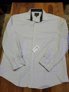 Calabrum Button Up Shirt Men's L Modern Fit Performance Lightweight Polyester... - Picture 1 of 10