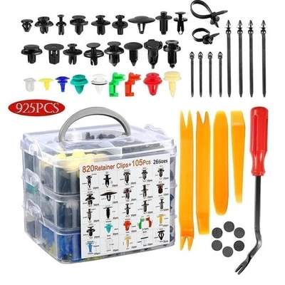 925x Body Tools Push Pin Rivets Door Trim Panel Fastener Clip For Car Interior - Image 1 of 4