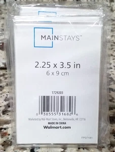 CLEAR ~ ACRYLIC ~ PHOTO FRAME ~ 2.5x 3.5" PLASTIC PICTURE FRAME --- NEW - Picture 1 of 5