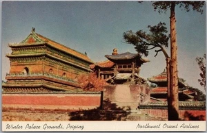 1950s NORTHWEST ORIENT AIRLINES Postcard Beijing CHINA "Winter Palace - Peiping" - Picture 1 of 2