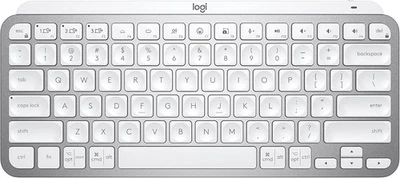 Logitech MX Keys Mini Minimalist Illuminated Keyboard Pale Gray - Image 1 of 3