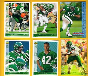1993 UD New York Jets Set RONNIE LOTT JOHNNY MITCHELL MO LEWIS BRAD BAXTER