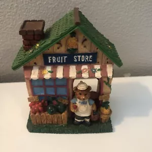 Russ Teddy Town Fruit Store Item No.13904 Vintage With Original box - Picture 1 of 7