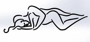 15 DXF Archivo CNC Plasma Router Plotter Corte Vector Mujeres Abrazo Amor Sexual 7006 - Imagen 1 de 24