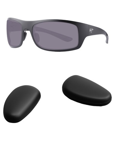 Plaquettes De Nez De Rechange Pour Lunettes Maui Jim Big Wave MJ440 – Noir, Silicone, Compatible 67mm