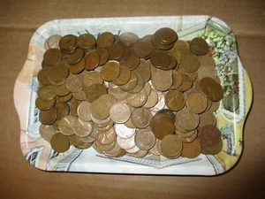 50 COIN ROLL OF 1909-1958 UNSEARCHED WHEAT PENNIES + BONUS 1955 S - Picture 1 of 3