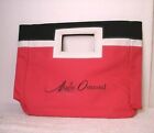 Marie Osmond purse tote bag black white pink w/ zippered change purse 12" x 11"