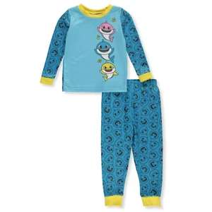 Baby Shark BLUE/MULTI Boys' 2-Piece Pajamas Set, US 24 Months - Picture 1 of 4