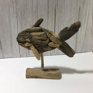Wooden Handmade Fish Figure Home Decor - Picture 1 of 11