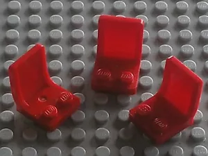 3 x Lego Red Seat Sitz Ref 4079b / Set 3182 7641 7636 10734 4642 4645 7998 4842 - Bild 1 von 1