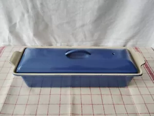 Le Creuset Terrine Meat loaf pate Cast Iron Enamel France Harmonic Blue 32 Cm - Picture 1 of 15