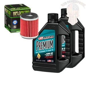 Oil And Filter Change Kit For 2006 Yamaha YFZ450 Maxima Premium 4 10W-40 - Picture 1 of 1